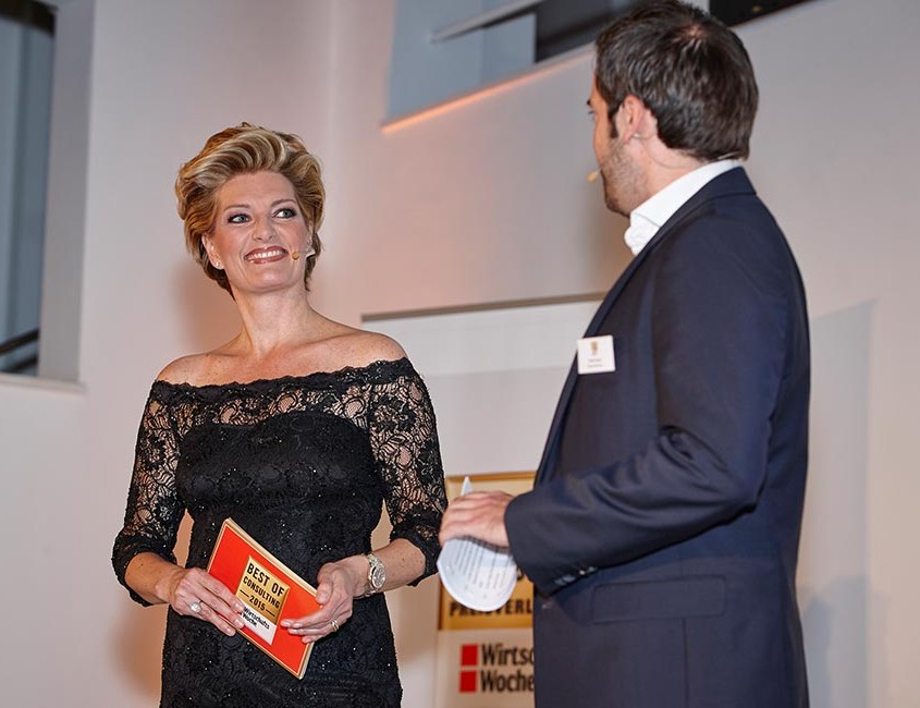 Sabine Stamm Moderatorin Gala Best Of Consulting